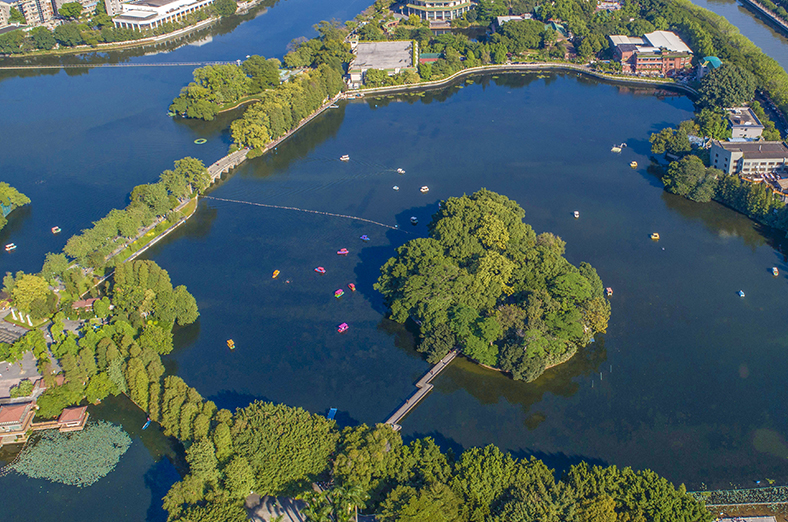 重現(xiàn)羊城八大景之一東湖春曉